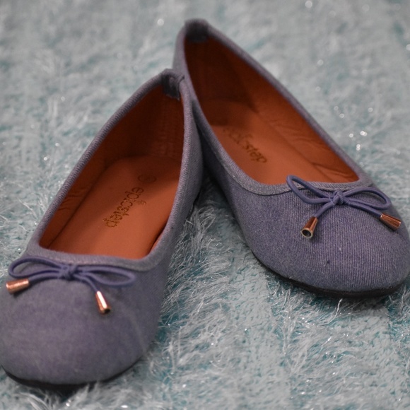 Light Denim Ballet Flats - Picture 2 of 5